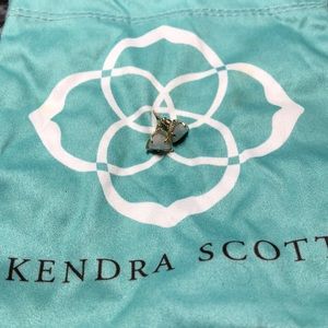 White/gold Holographic Kendra Scott Earrings